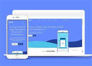 Bootstrap4手机APP网站模板源码 - 项目资源网 - 项目资源网
