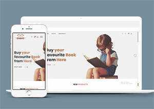 儿童书籍网上商店HTML5模板下载 - 项目资源网 - 项目资源网