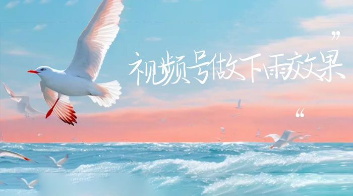 视频号做下雨视频：一个账号快速涨粉，轻松变现 - 项目资源网 - 项目资源网