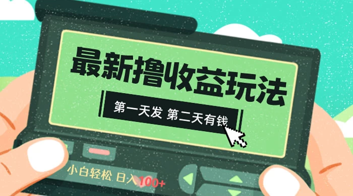 2024 最新撸视频收益玩法，第一天发，第二天就有钱 - 项目资源网 - 项目资源网