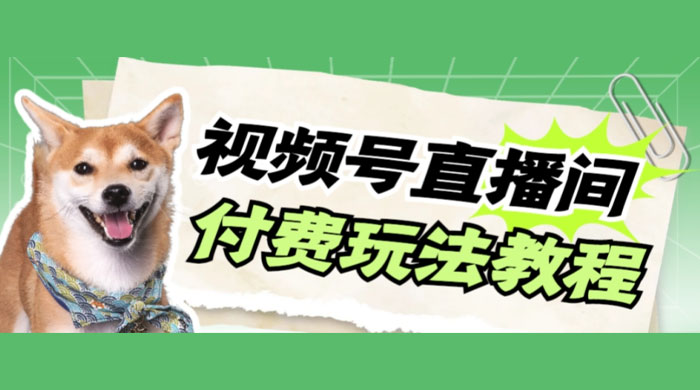 视频号美女付费无人直播，轻松日入500+（详细玩法教程） - 项目资源网 - 项目资源网