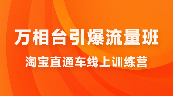 直通车 & 万相台引爆流量班：6 天打通你开直通车 · 万相台的任督二脉 - 项目资源网 - 项目资源网